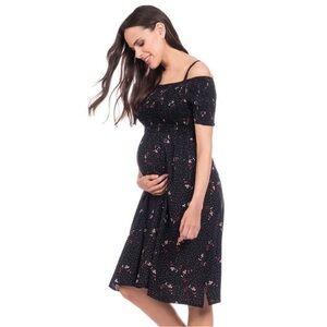 Seraphine Maternity Floral Off Shoulder Dress Size 2